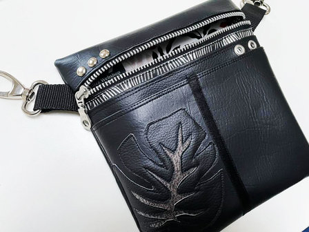 Heuptas met blad, 21,5 cm met EXTRA groot vak en 2 kleinere vakken 