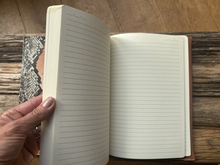 Leren Notitieboekje croco B5