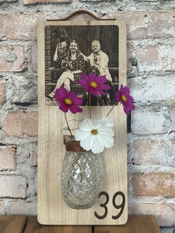 Wandbord Vaasje 
