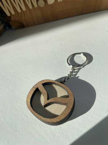Sleutelhangers van hout 