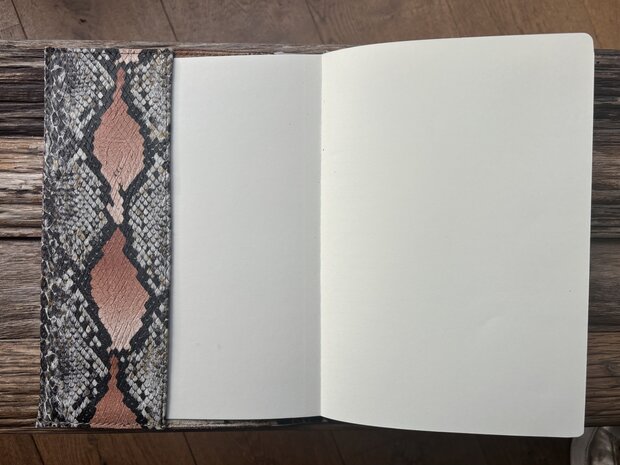 Leren Notitieboekje croco B5
