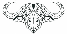 Geometrische Waterbuffel in maat M of L 