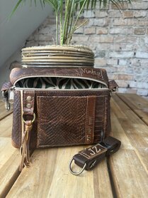 Heuptas Brown Croco 21,5 cm breed