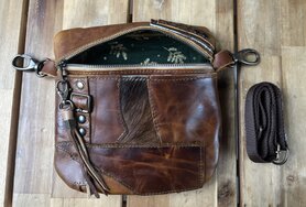 Heuptas Brown Tod XL met prachtige details en lekker groot.