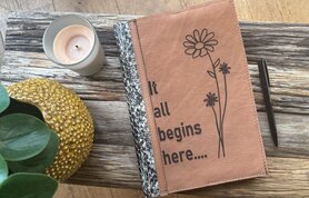 Leren Notitieboekje croco B5