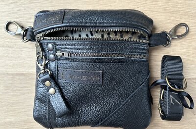 Leren (Zorg) Heuptas Zwart _GRATIS Verzendkosten 